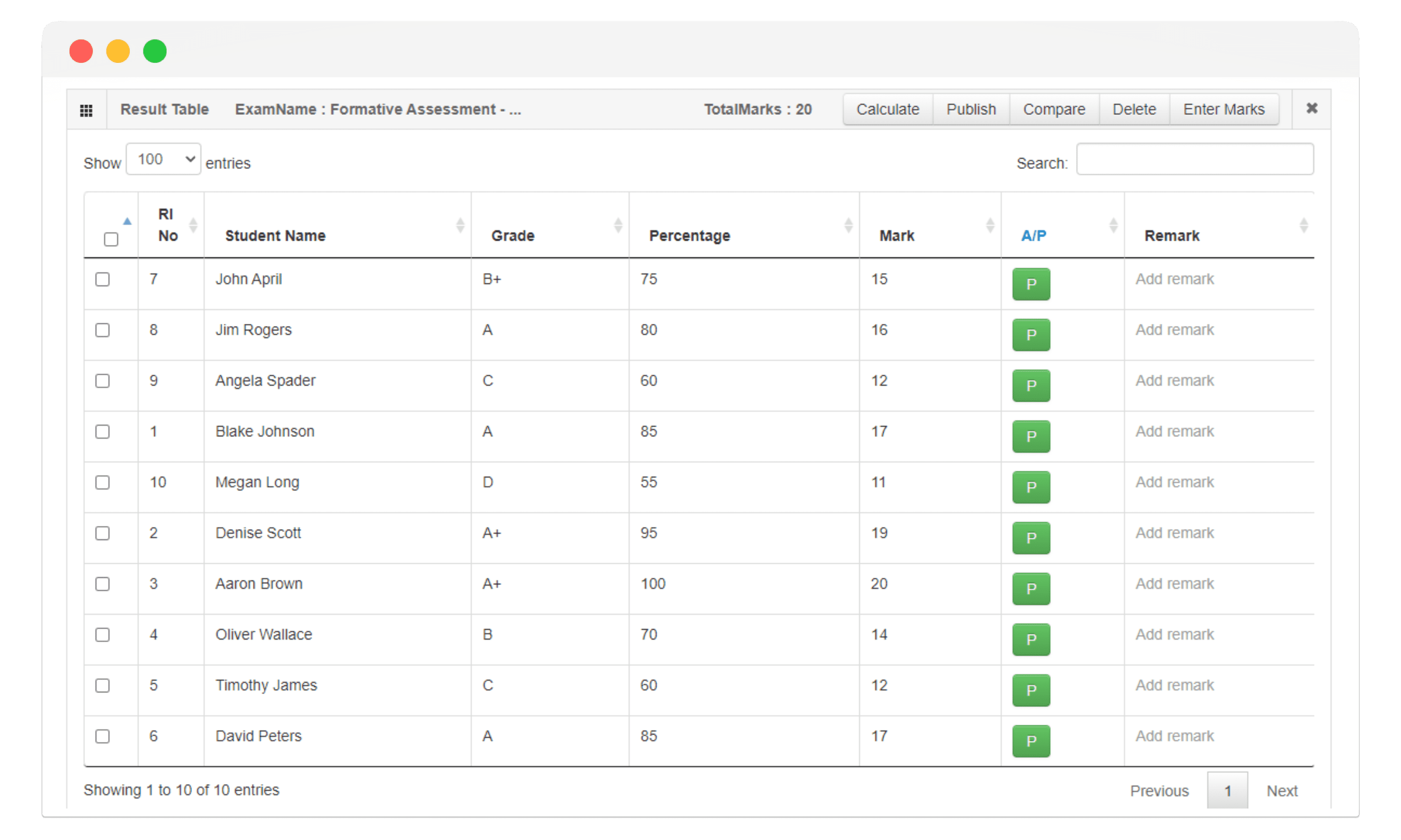 managing exam results in EduCloud LMS